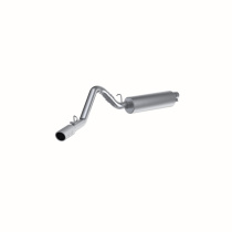 1997-1999 Jeep Wrangler TJ 2.5L/4.0L 2.5'' Catback Sportavgassystem Singel Sidoutblås AL MBRP